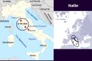 Carte de l'Italie - Étrurie