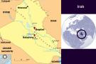 Carte de l'Irak - Babylone