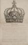 Représentation dans sa vraie grandeur de la couronne de pierreries qui a servi au sacre de Louis XV le 25 d'octobre 1722