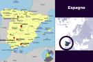 Carte géographique de l'Espagne