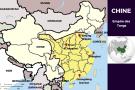 Carte géographique de la Chine - Dynastie Tang
