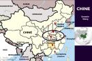 Carte géographique de la Chine - Dynastie des Shang
