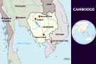 Carte géographique du Cambodge