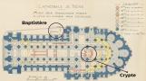 Plan des fondations de la cathédrale de Reims