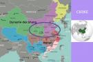 Carte géographique de la Chine - Dynastie des Shang