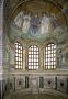 Basilique Saint-Vital. Cul de four : Christ en majesté, Justinien, Théodora