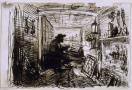 Le Bateau-atelier, l’artiste peignant à bord du "Botin"