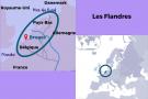 Carte géographie - Les Flandres