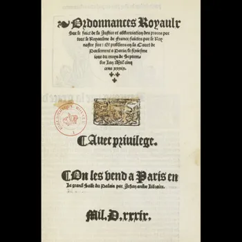 1539 Ordonnance de Villers Cotterêt 