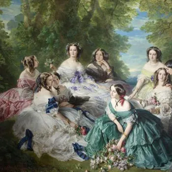 L'impératrice Eugénie entourée des dames d'honneur du palais, Franz-Xaver Winterhalter 