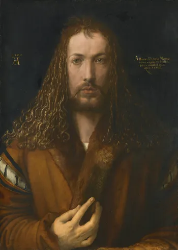 Autoportrait en manteau de fourrure